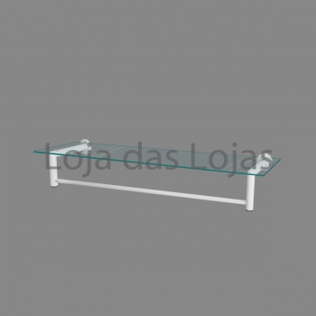 Cabideira de Parede para Vidro Luxo 1.20m