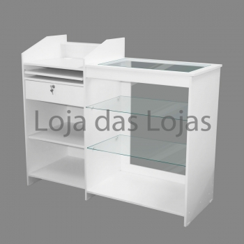 Balcão Caixa Vitrine Computador 1.30m